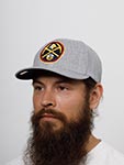 Бейсболка MITCHELL NESS арт. HHSS3273-DNUYYPPPGYHT Denver Nuggets NBA (светло-серый)